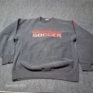 VTG Santee HVYWT Sweatshirt Size XL Black Central Soccer Pullover